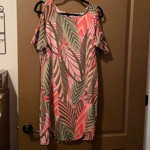 EUC Charming Charlie Cold Shoulder Dress